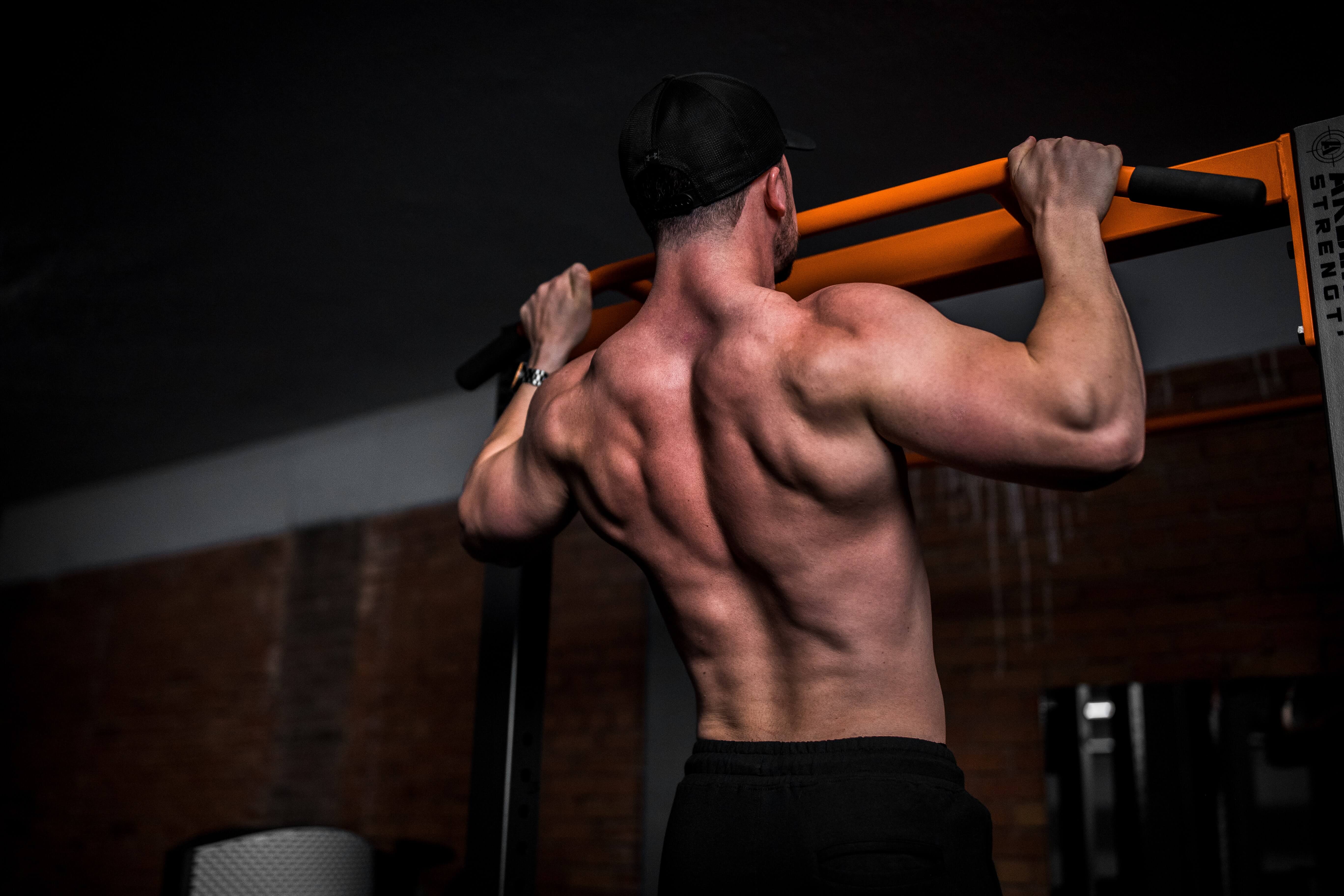 Man doing pullups